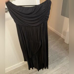 Charlotte Russe Cotton High Low Tube Dress